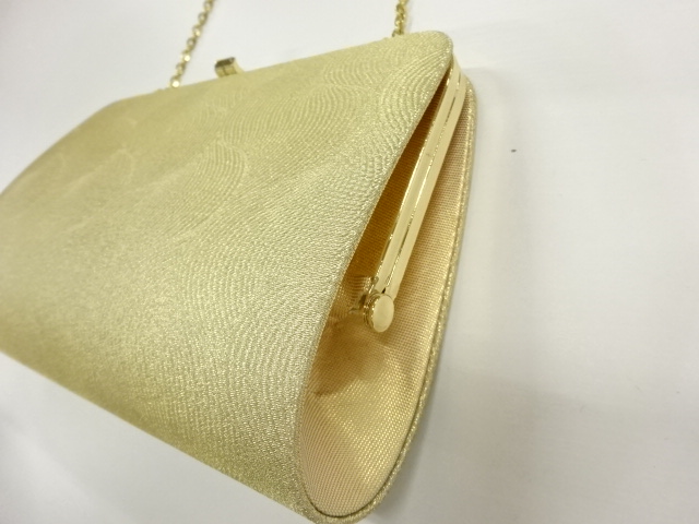  リサイクル　抽象模様織出し和装バッグ